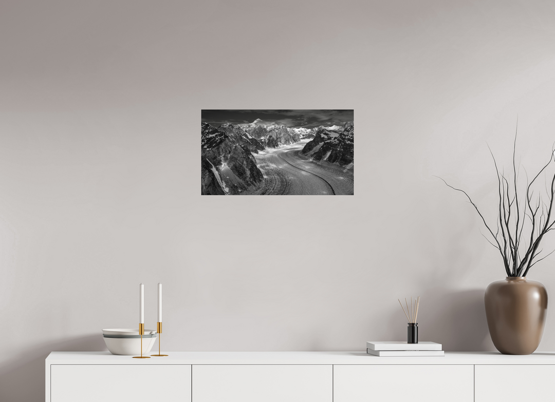 24 x 13.5″, Hahnemuhle Photo Silk Barta X Denali and Ruth Glacier
